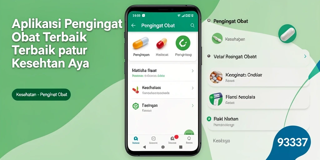 Antarmuka aplikasi Pengingat Obat yang sederhana dan efektif.