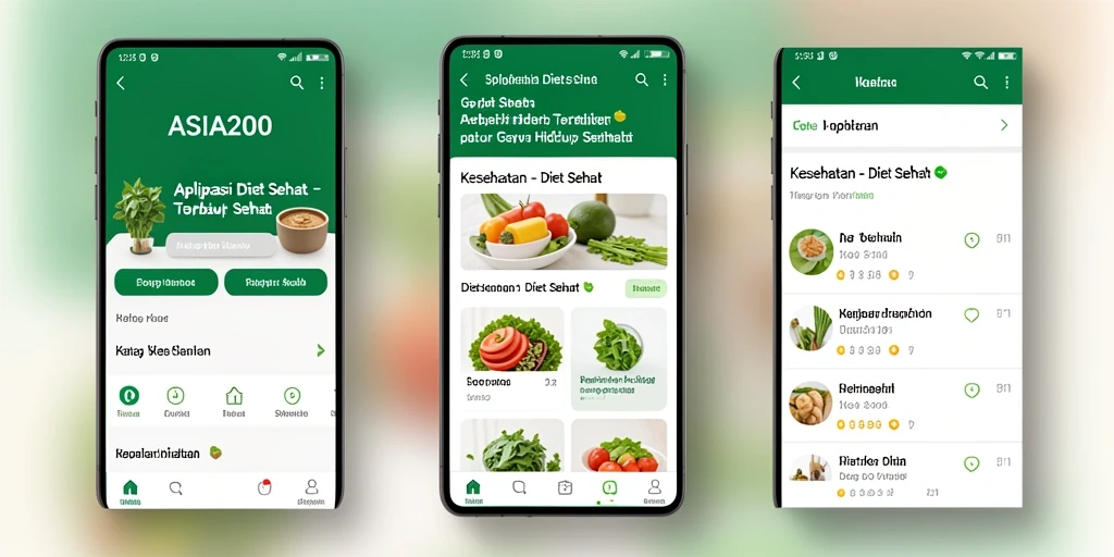 Antarmuka ASIA200 yang ramah pengguna untuk Diet Sehat.