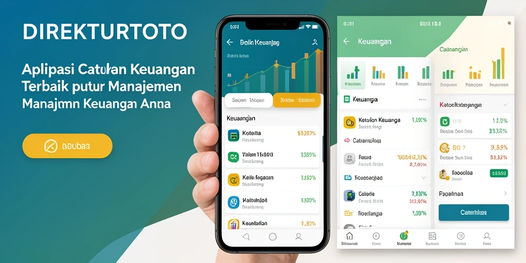 Screenshot utama DIREKTURTOTO menampilkan antarmuka Catatan Keuangan yang ramah pengguna.