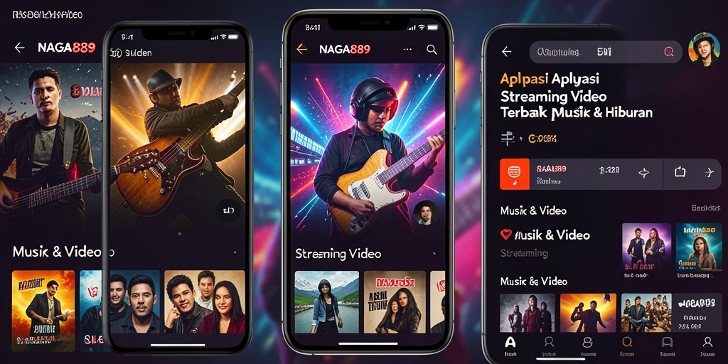 Antarmuka NAGA889 yang menarik dan fungsional untuk Streaming Video.