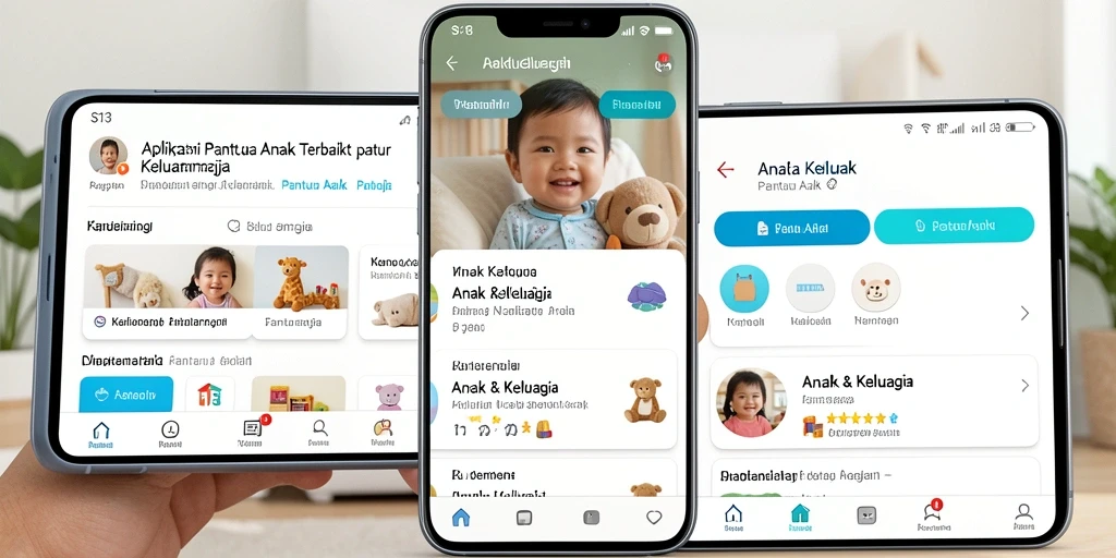 Tampilan antarmuka S13 yang ramah pengguna untuk Pantau Anak.