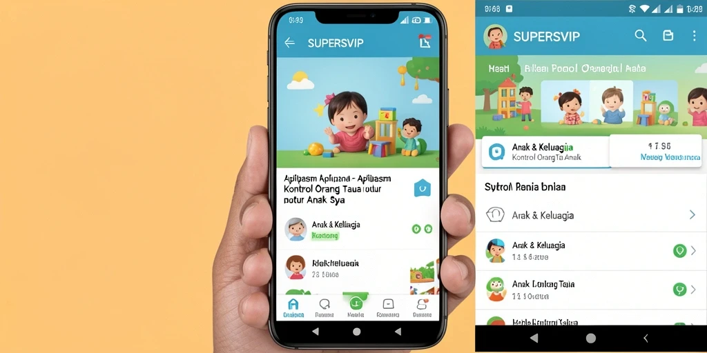 Tampilan antarmuka SUPERSVIP yang sederhana dan informatif.